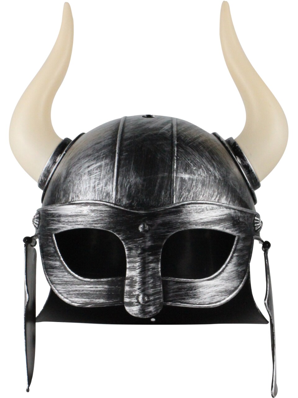 Adult's Brushed Silver Horned Gladiator Helmet Costume Accessory
